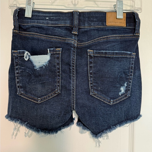 AMERICAN EAGLE DARK DENIM SHORTS - Picture 2 of 5